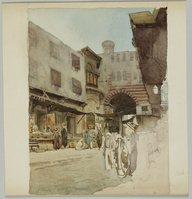 KT 2021 053
<br/>
Bab'el Zoueléh au Kairo
<br/>
<em>Famars Testas, Willem de (1834-1896)</em>